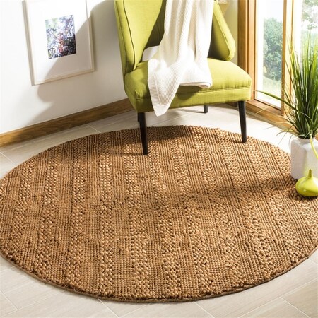 Safavieh 6 x 6 ft. Natural Fiber Hand Woven Round Area RugGold NF212E-6R